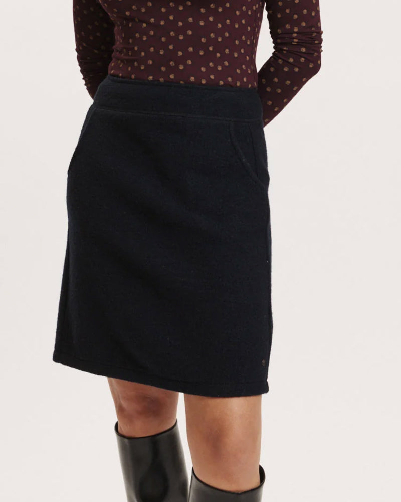 TRANQUILLO Strickrock mit Print JESS BLUE