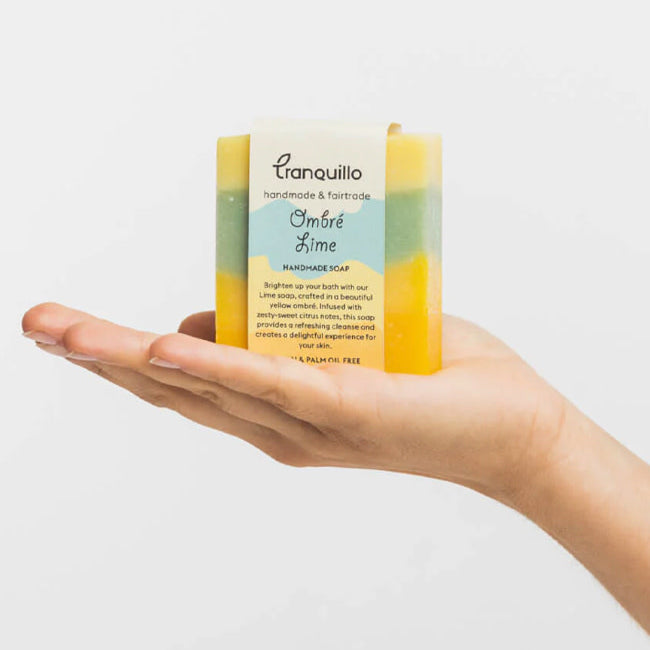 TRANQUILLO zeep OMBRE LIME 100 gr ZERO WASTE