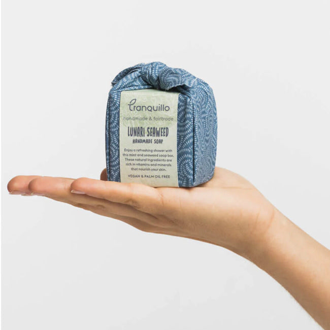 TRANQUILLO blok zeep SEAWEED 120 gr ZERO WASTE