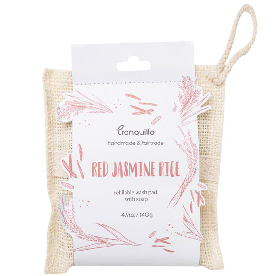 Zeep handschoen RED JASMINE zero waste TRANQUILLO