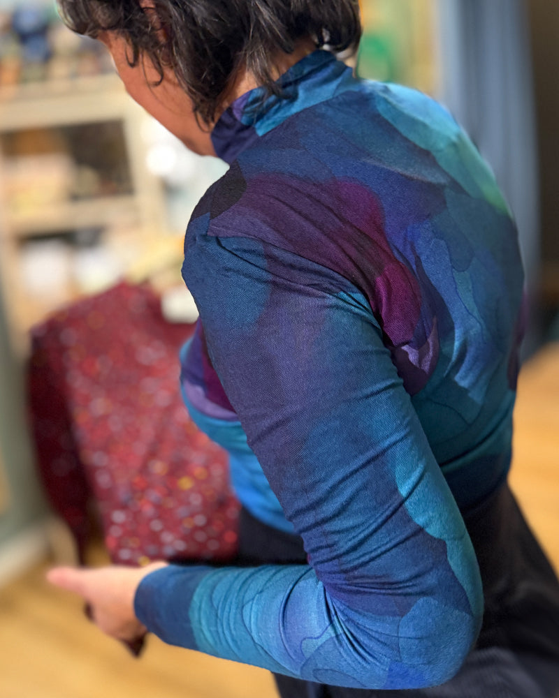 WiDDA coltrui top NEELTJE CLOUDS met print van ECOVERO viscose