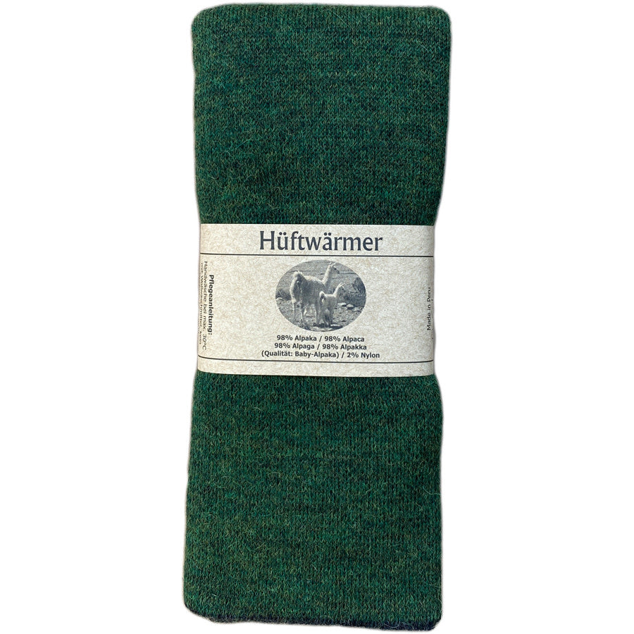 DE COLORES nierwarmer alpaca BOSGROEN ZWART 66 REVERSIBLE