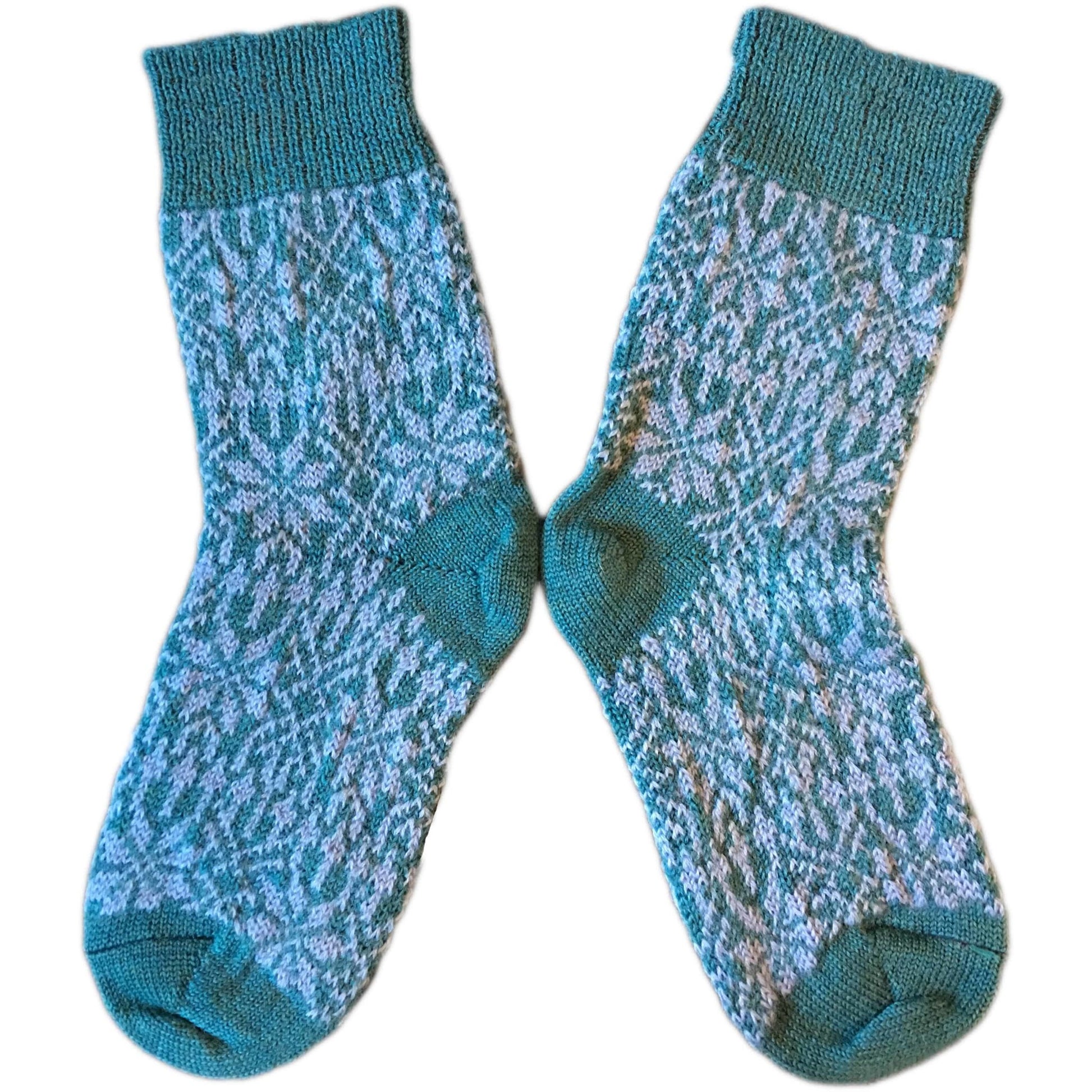 HIRSCH NATUR Noorse wollen sokken TURQUOISE LICHTBLAUW 030 157