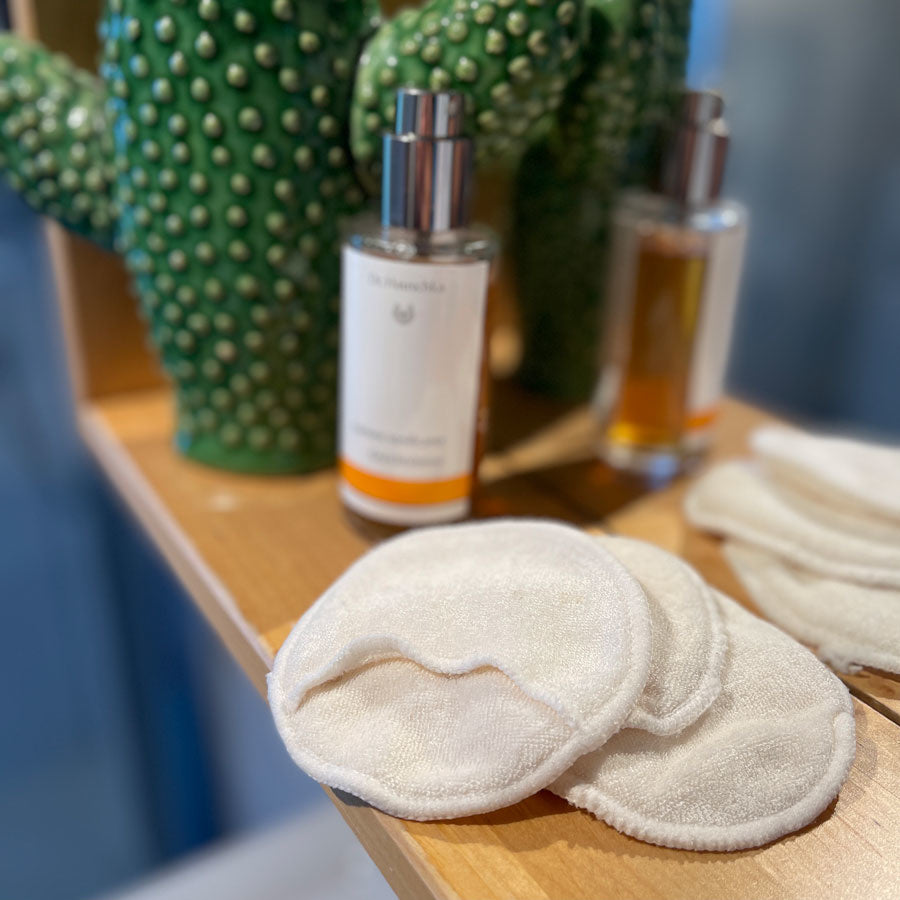 ZERO WASTE Wasbare watten schijfjes biologisch katoen (7 stuks) Living Crafts